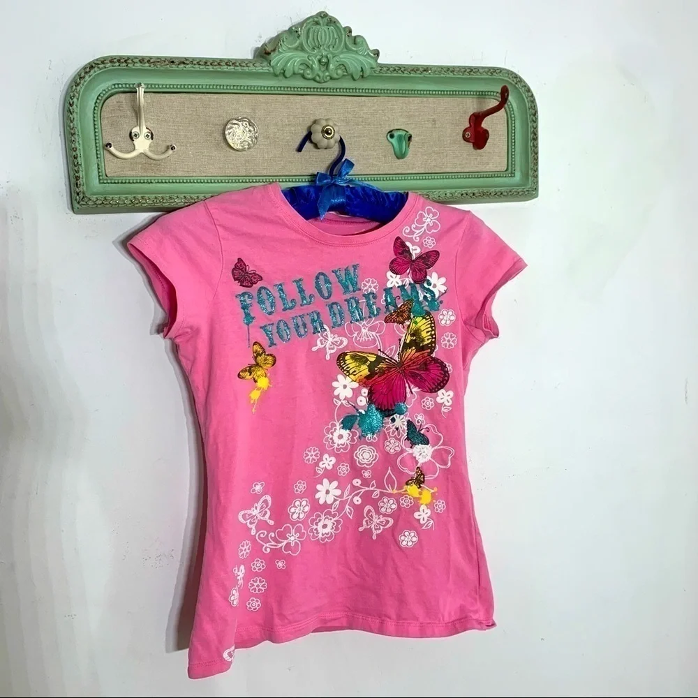 Children’s Place my perfect tee follow your dreams graphic short sleeve T-shirt